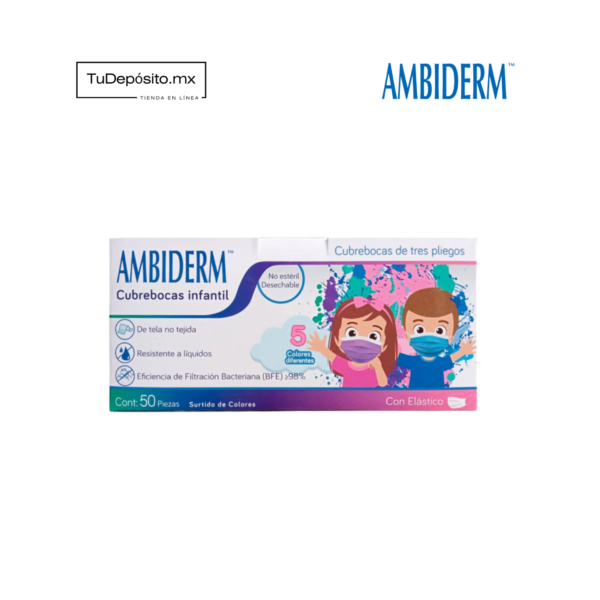 Cubrebocas Infantil Surtido de Colores