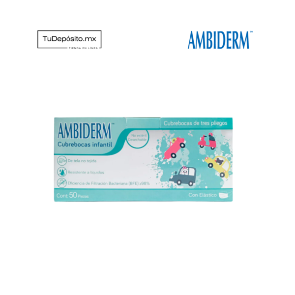 Cubrebocas Infantil Verde Con Carritos